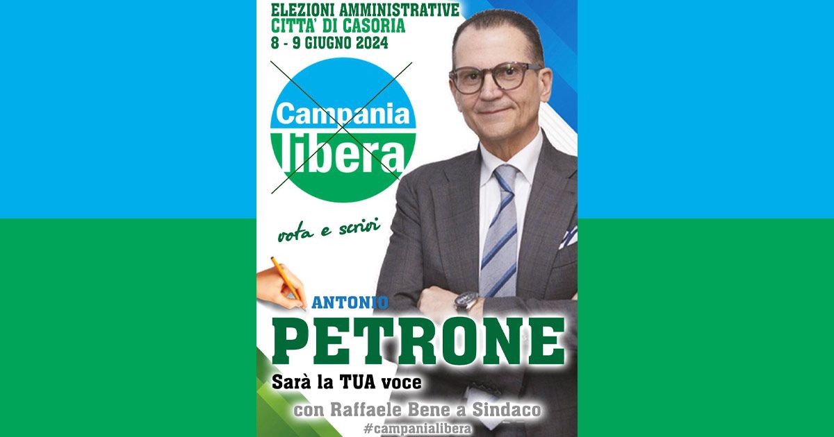 Antonio Petrone: mi sono candidato perché mio fratello Raffaele amava Casoria e Arpino, come me