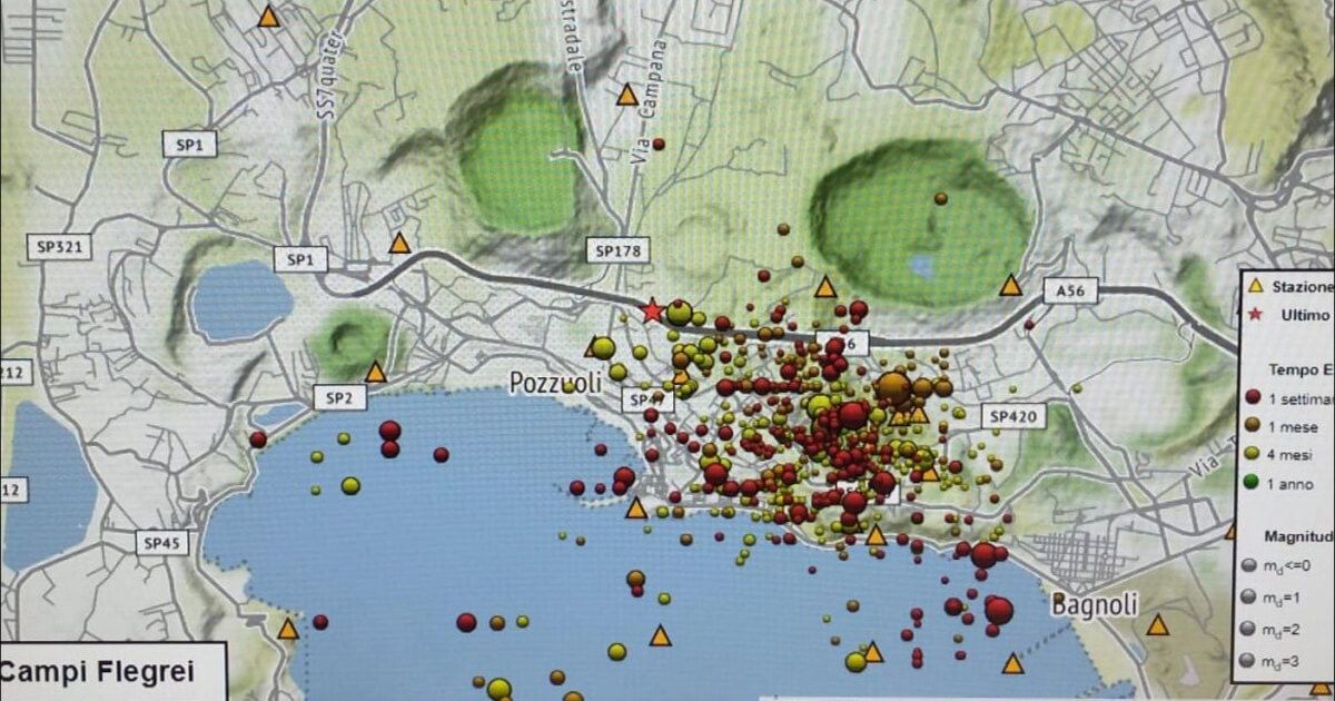 Sciame Sismico nei Campi Flegrei di Napoli