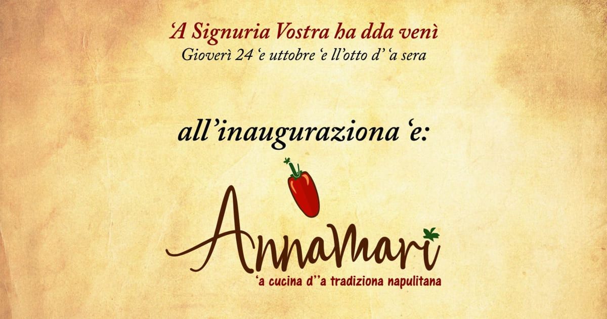 Annamari cucina tradizionale napoletana