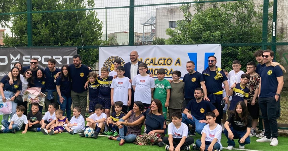 Inaugurato il Campo di Calcio Emilia Laudati a Napoli