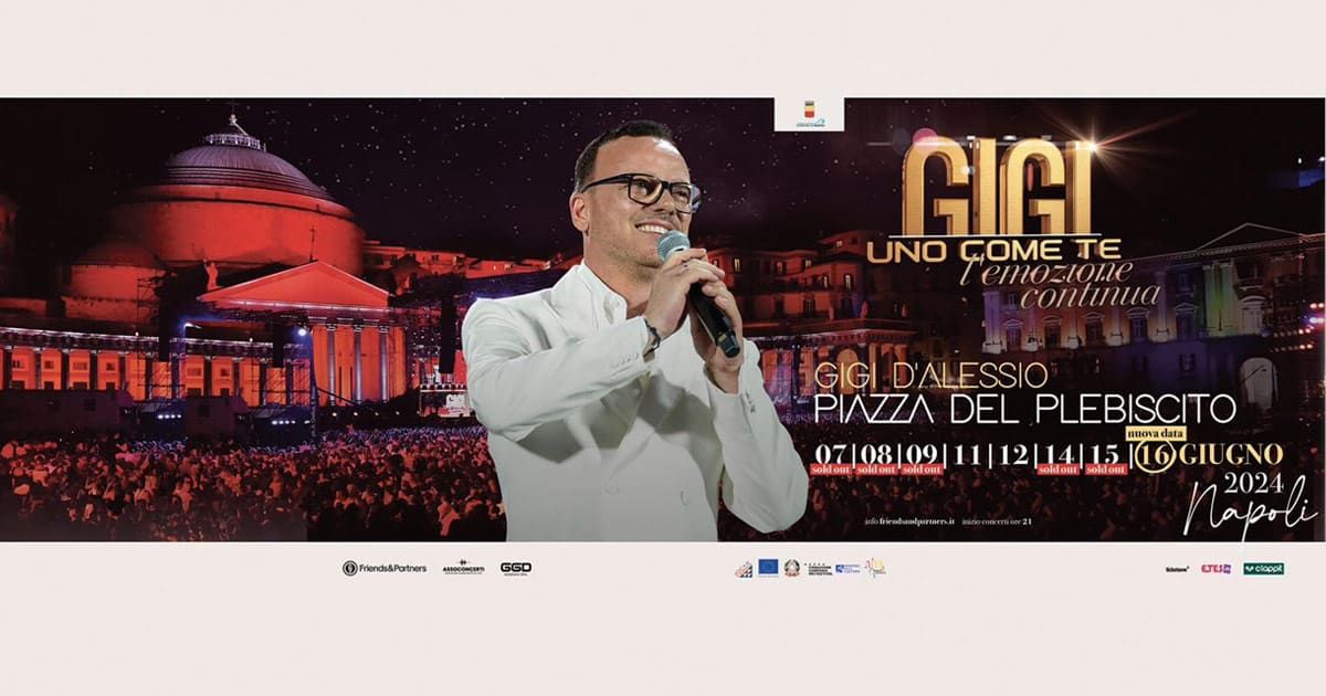 Entusiasmo al Plebiscito per Gigi D'Alessio